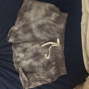 Tie die cloth shorts